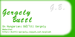 gergely buttl business card